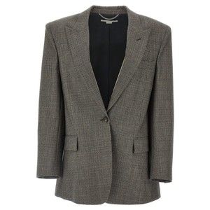 Stella Mccartney Single-Breasted Micro Houndstooth Blazer - NWT